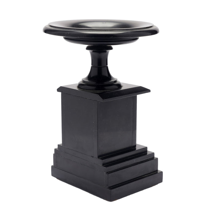 French tazza carved from Belgium black marble (c. 1870)