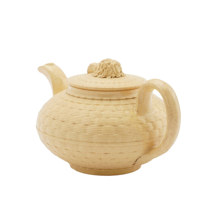 Caneware creamer and tea pot by Wedgwood (c. 1817)