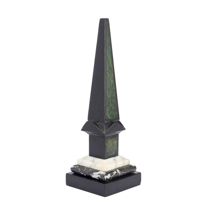 Painted Slate & Marble Obelisk (c. 1840)