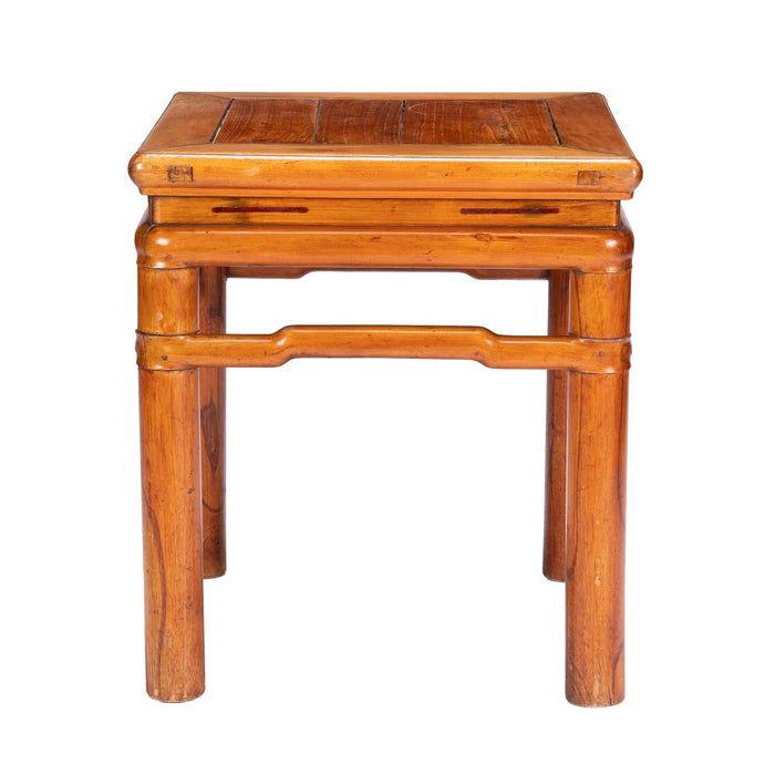 Chinese blond hardwood stool in the Ming taste (1800-25)