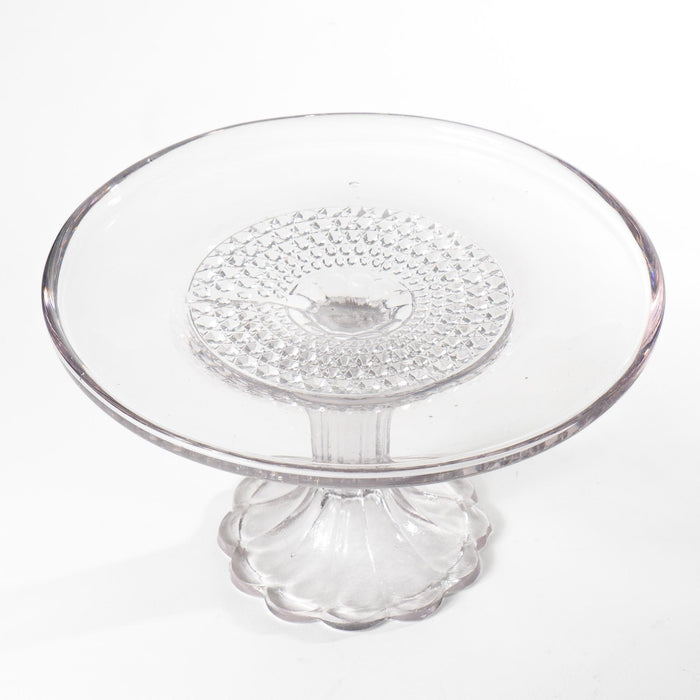 American Pressed Flint Glass Pastry Stand (c. 1860)