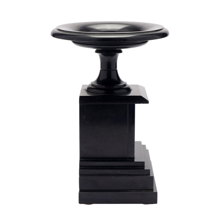 French tazza carved from Belgium black marble (c. 1870)