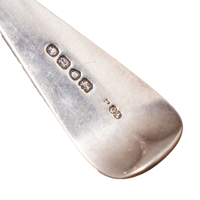 English sterling silver fork and knife fish set by Chawner & Co (1856)