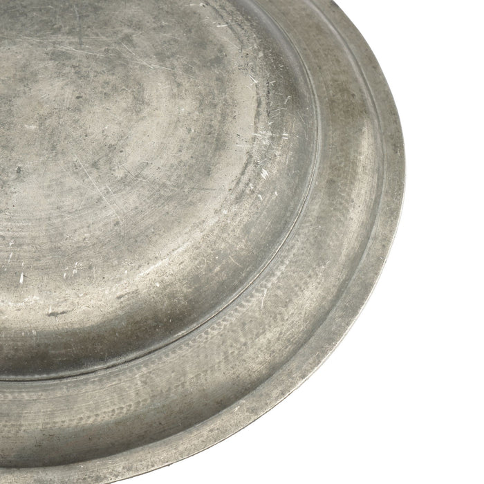 Continental pewter charger (c. 1750-1800)