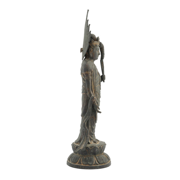 Japanese cast bronze statue of a Bodhisattva (1780-1800)