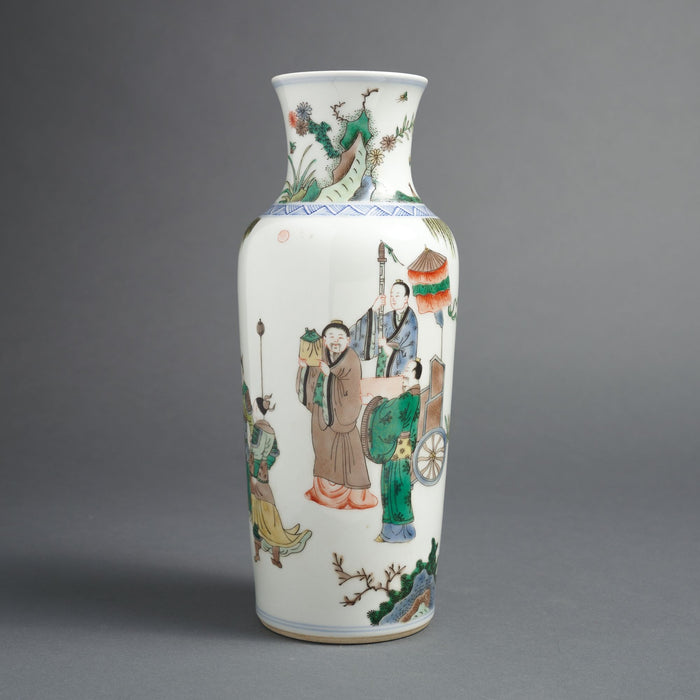 Chinese Famille Verte porcelain vase (1911-1948)