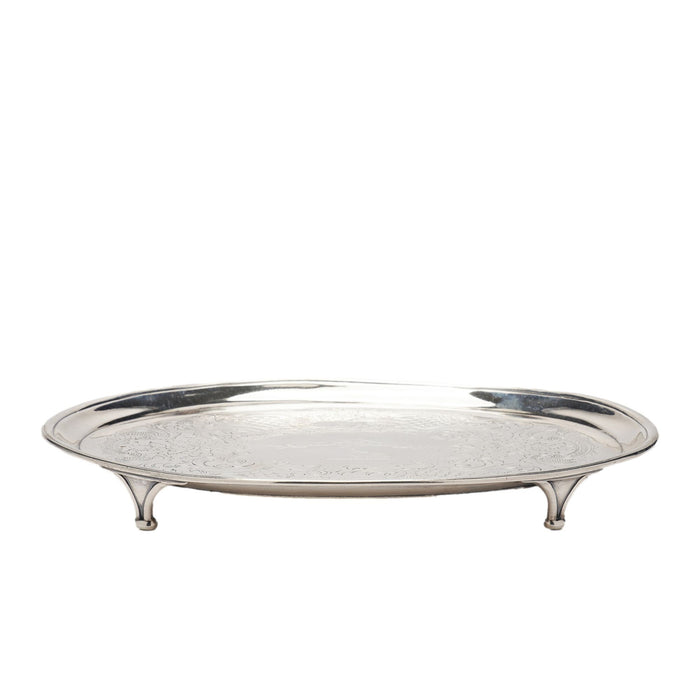 English George III sterling footed salver by Robert Garrard & John Wakelin (c. 1792)