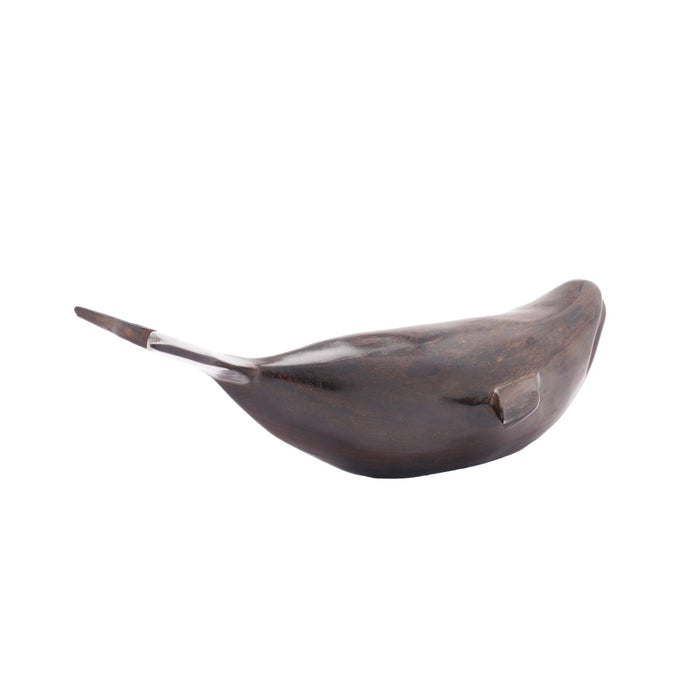 Carved ironwood sculpture of a whale (c. 1950)