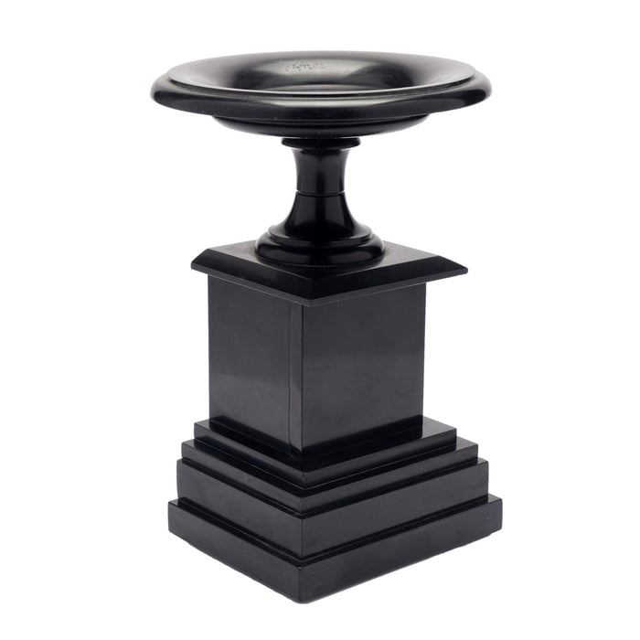 French tazza carved from Belgium black marble (c. 1870)