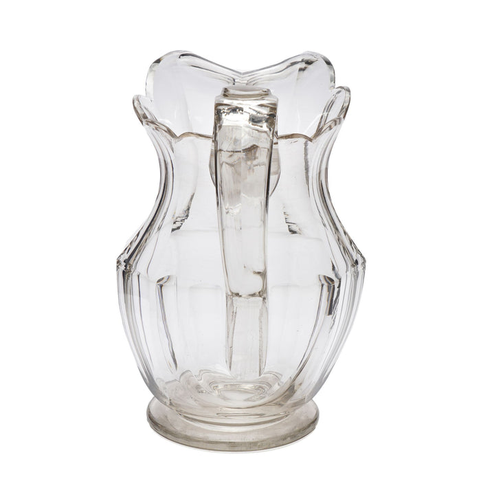 Anglo-Irish blown & cut glass pitcher (c. 1800)