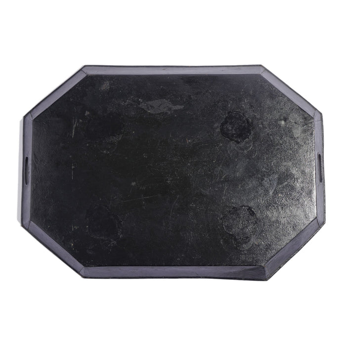 English octagonal standing rim tole tray (c. 1815)