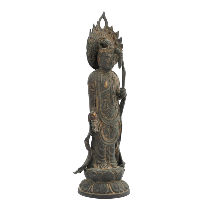 Japanese cast bronze statue of a Bodhisattva (1780-1800)