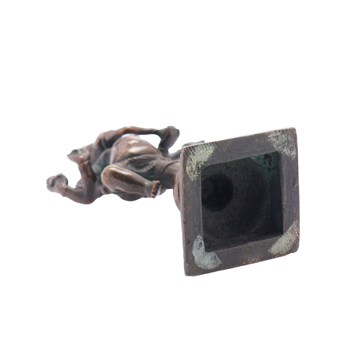 Indian cast bronze statue of a standing Ganesha (c. 1800's)