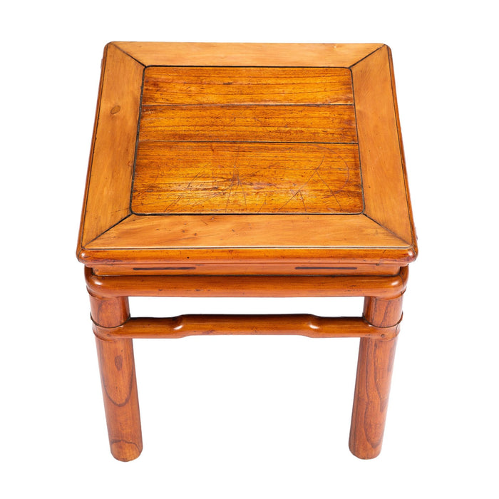 Chinese blond hardwood stool in the Ming taste (1800-25)