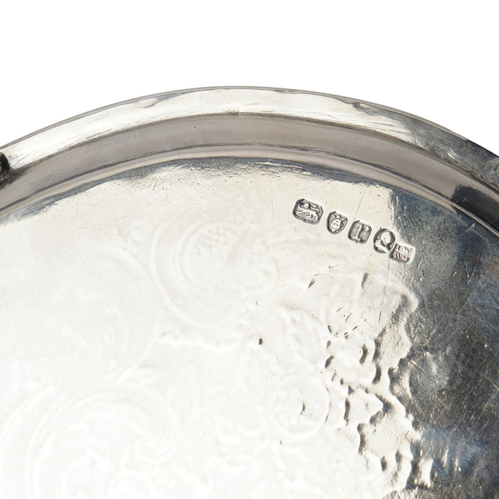 English George III sterling footed salver by Robert Garrard & John Wakelin (c. 1792)