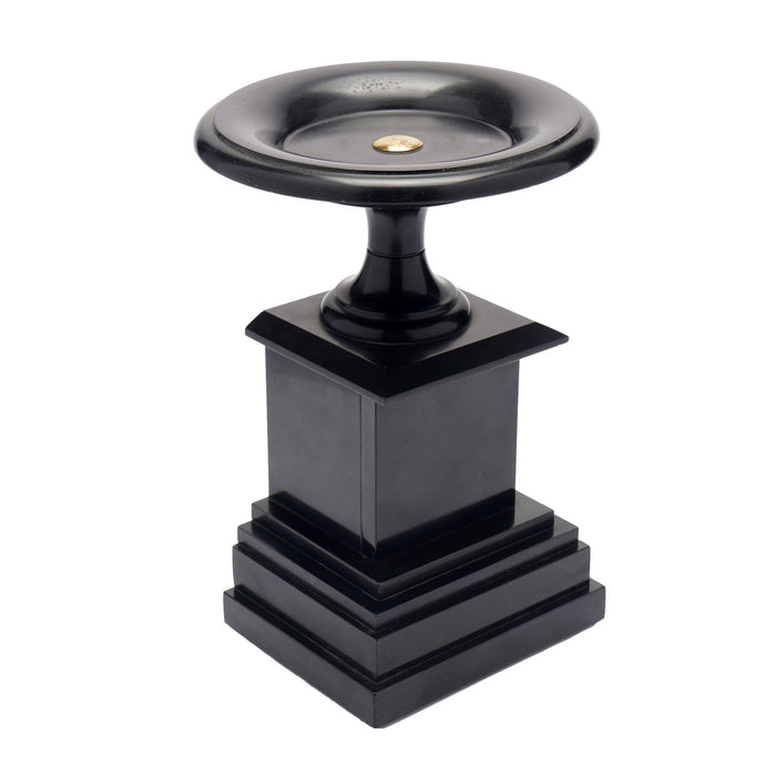 French tazza carved from Belgium black marble (c. 1870)