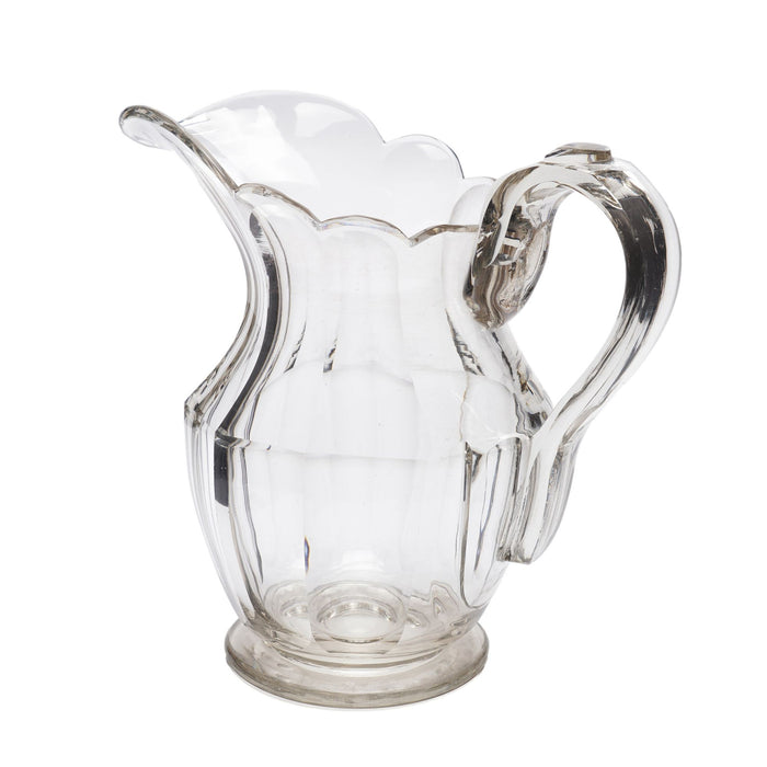 Anglo-Irish blown & cut glass pitcher (c. 1800)