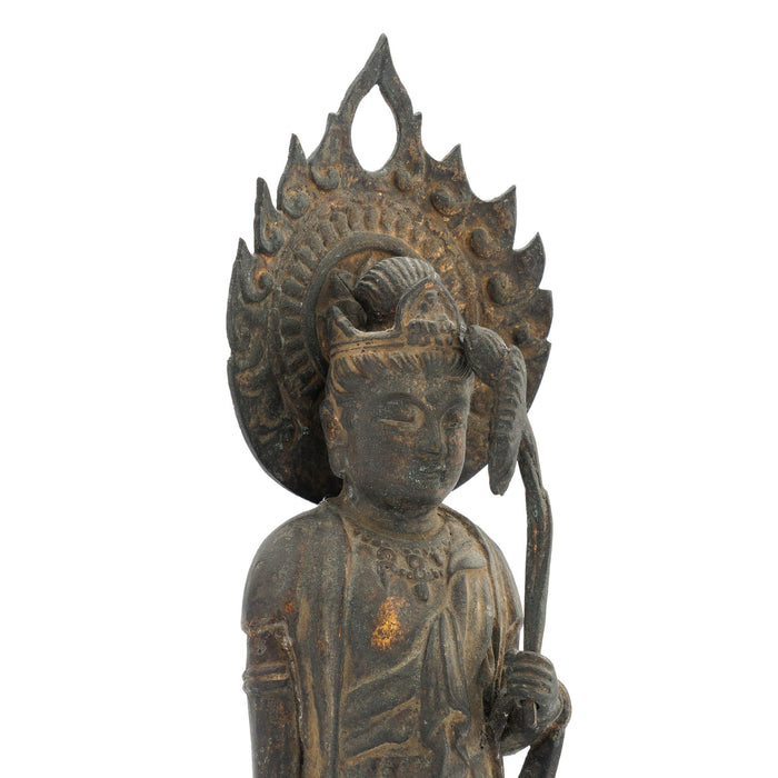 Japanese cast bronze statue of a Bodhisattva (1780-1800)