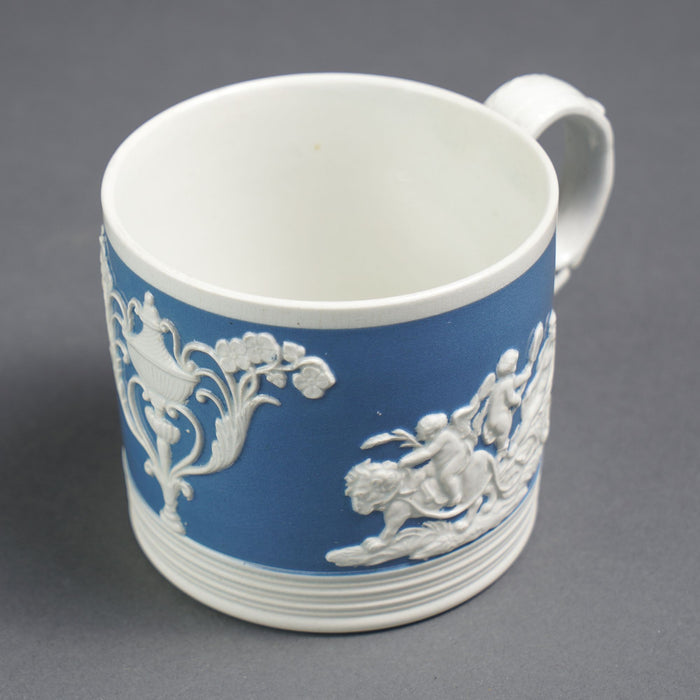 English Staffordshire whiteware mug by Chetham & Woolley (c. 1800-25)