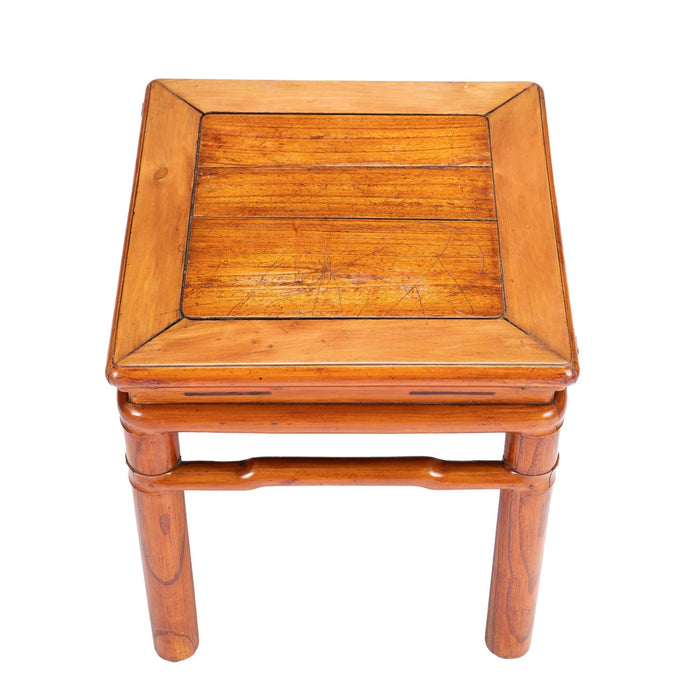 Chinese blond hardwood stool in the Ming taste (c. 1800-25)