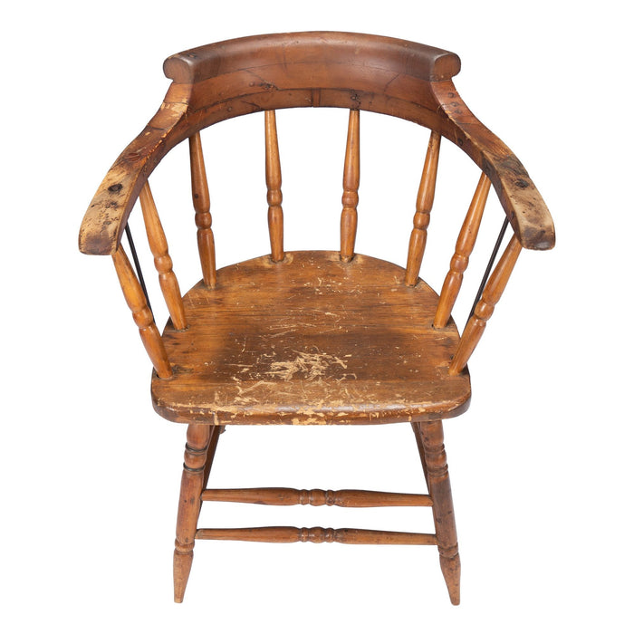 Distressed American firehouse armchair (1800's)