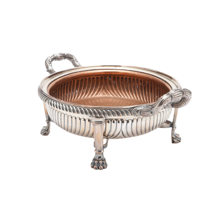 English Sheffield footed serving bowl (c. 1825)