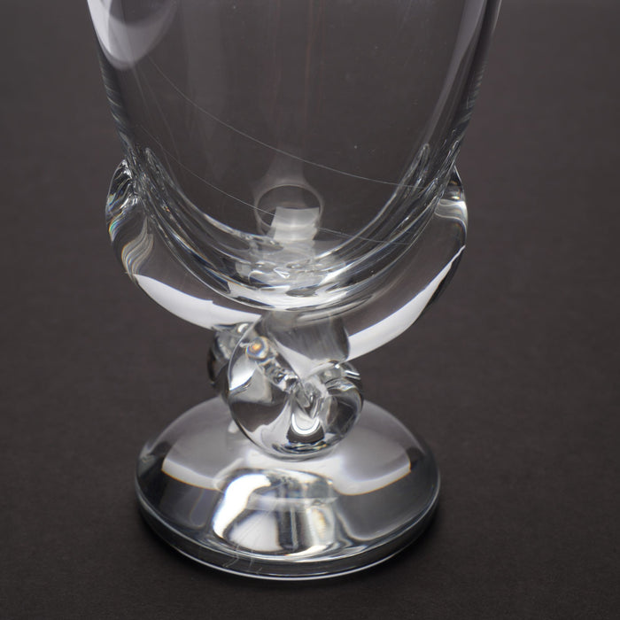 Hand blown swirl base vase by Steuben (1949)