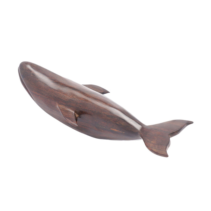 Carved ironwood sculpture of a whale (c. 1950)