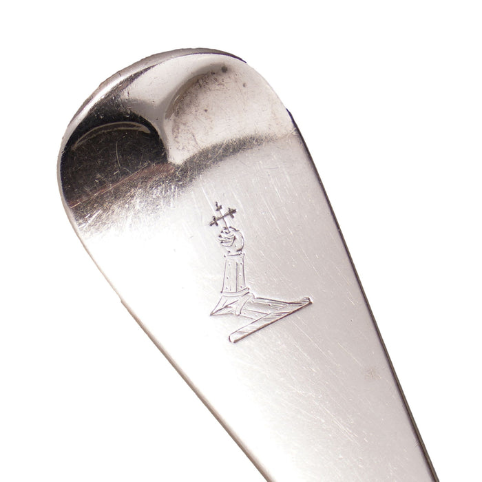 English sterling silver fork and knife fish set by Chawner & Co (1856)