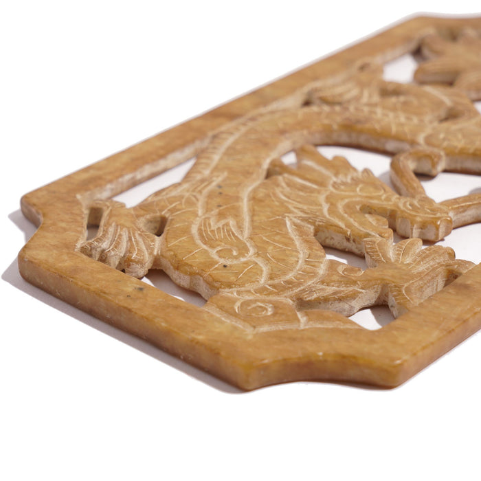 Chinese carved jade plaque or amulet