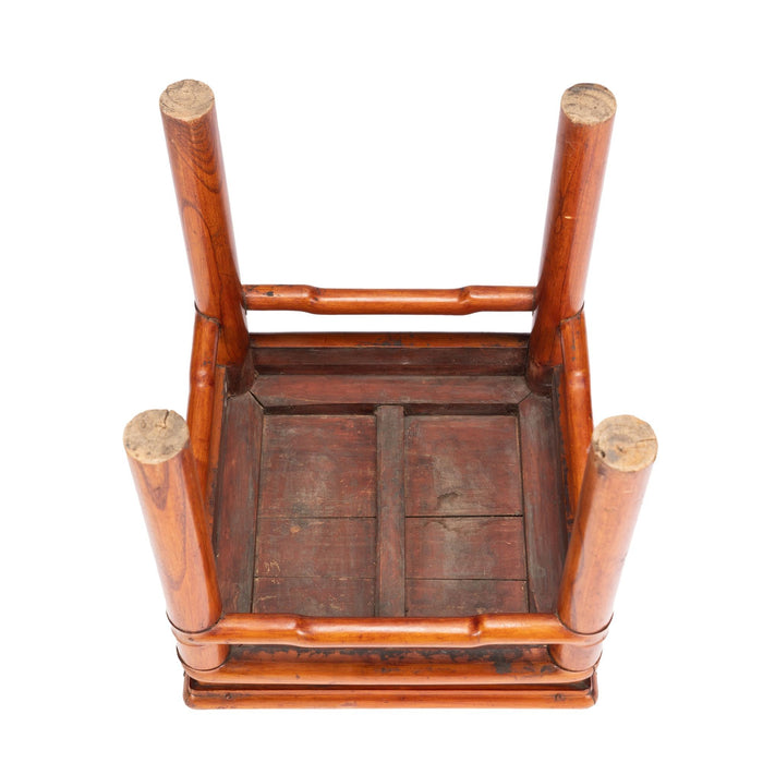 Chinese blond hardwood stool in the Ming taste (c. 1800-25)