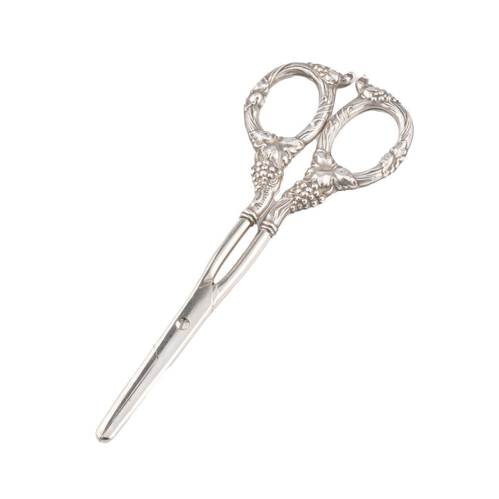 Pair of American silvered steel grape shears (1910-30)