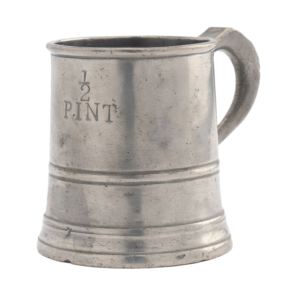 Vintage 1 Deciliter Pewter Tankard Mug Measuring Cup Pub Standard