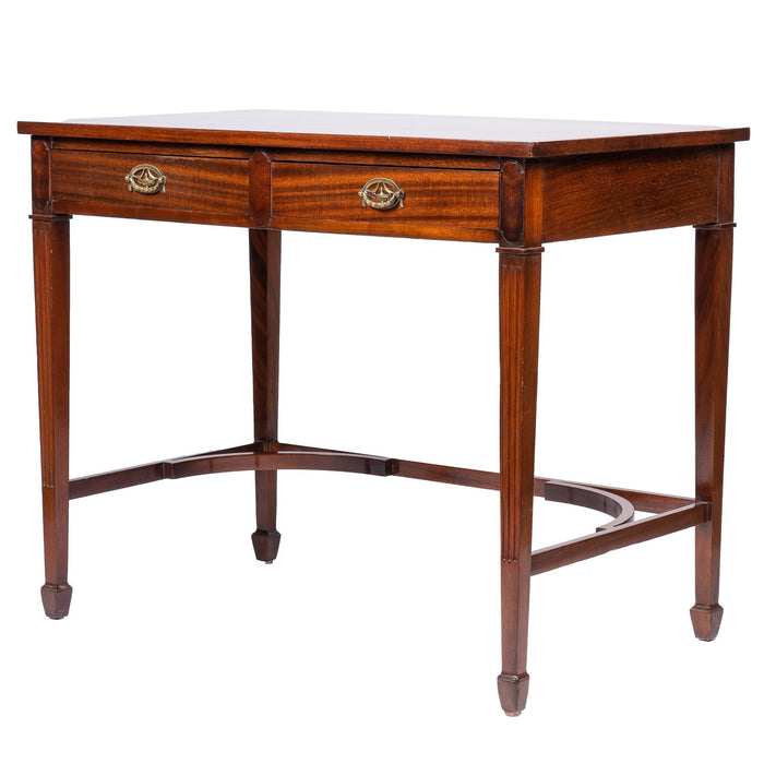 American or English Academic Revival mahogany writing table (c. 1900)