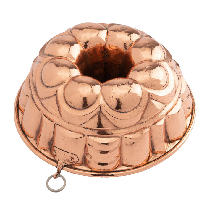 French tin lined copper bundt mold (1875)