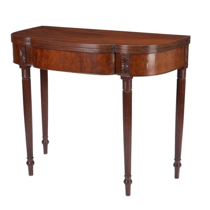 New Jersey cherry flip top game table (c. 1795)