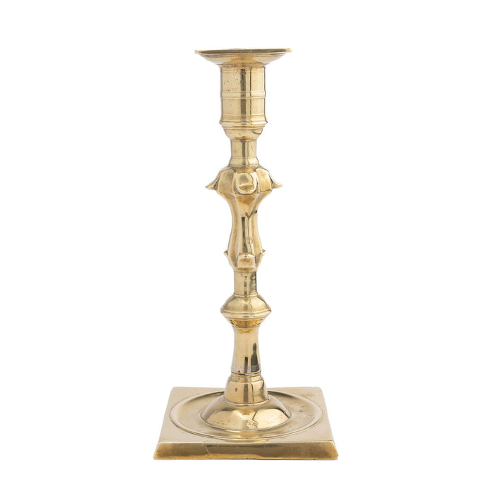 English square base Queen Anne candlestick (c. 1750-60)