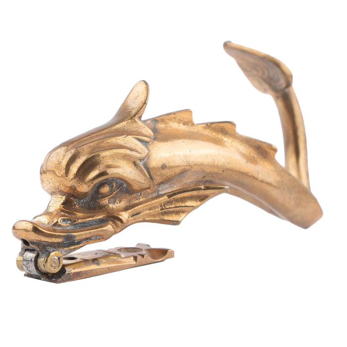 Venetian brass dolphin gondola fitting door knocker (1875-1900)