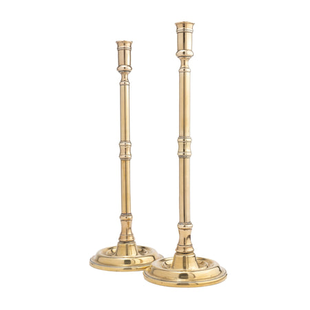 Brass Regency Period Push-Up Candlestick