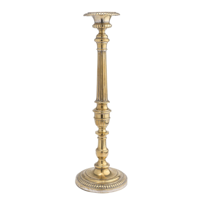 Large cast brass French altar stick (1800)