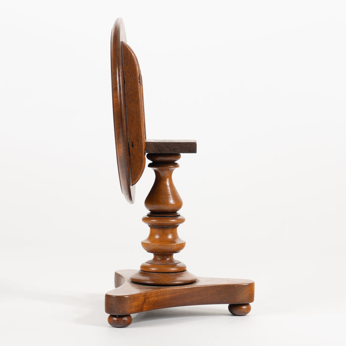 American miniature tilt top miniature table/candle stand attributed to Thomas Clowney (1840)