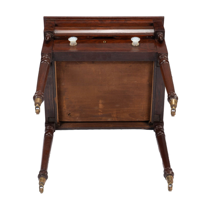 American Sheraton two drawer work table (1810-15)