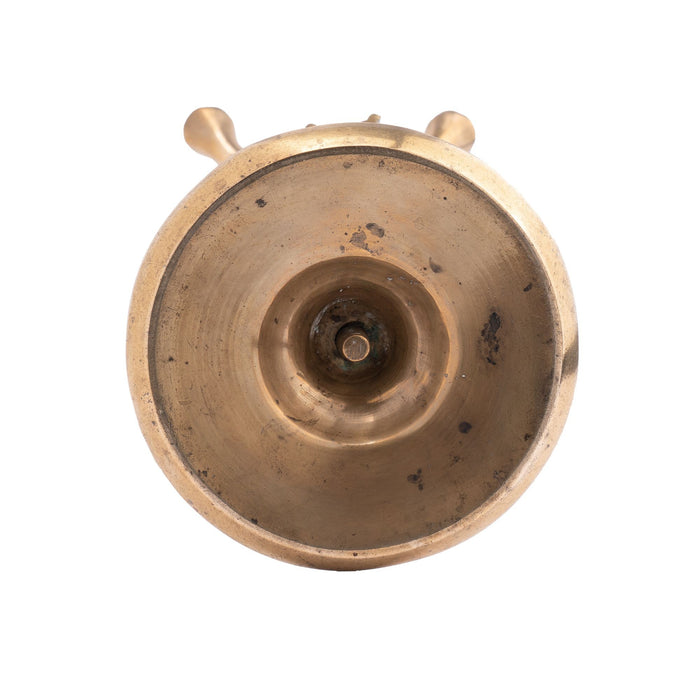 Italian cast brass four burner Lucerne oil lamp (1810)