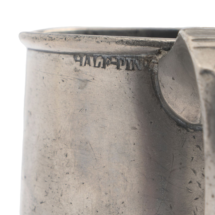 English pewter Half Pint mug (1800's)