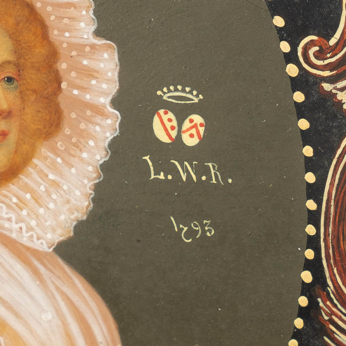 Miniature portrait on vellum by Colot (1793)