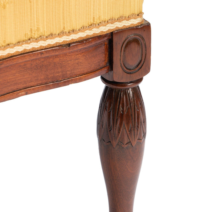 Baltimore Louis XVI Revival upholstered slipper chair (1855)