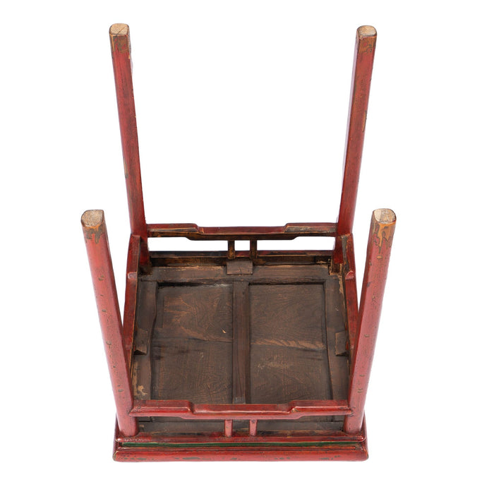 Tibetan red lacquered side table (1910)