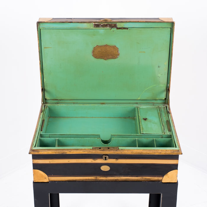 English Diamond Jubilee Patent Dispatch Box by Allibhoy Vallijee & Sons (1897)