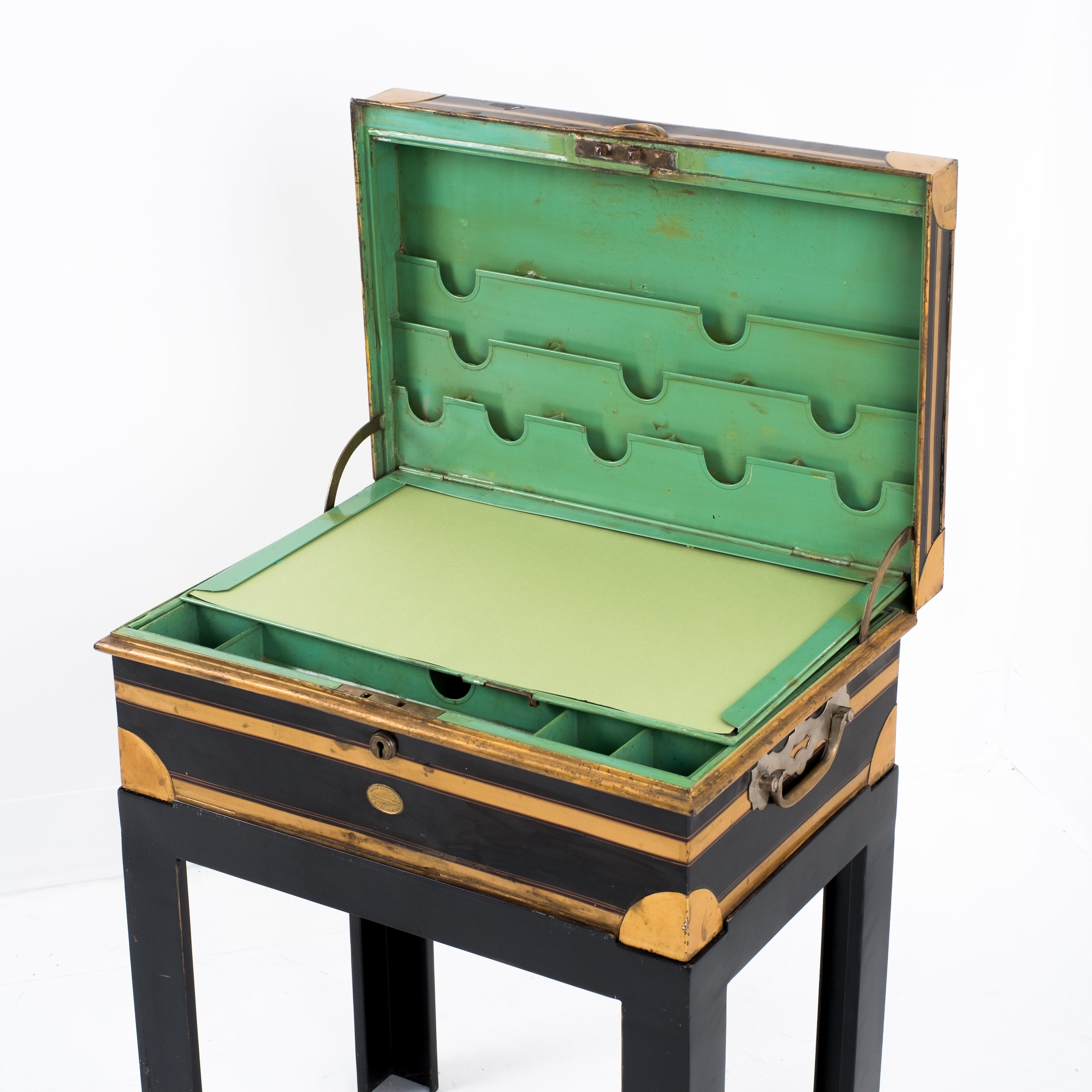 English Diamond Jubilee Patent Dispatch Box by Allibhoy Vallijee 