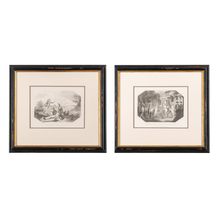 Pair of etchings and engravings by William Grainger (1802-04)